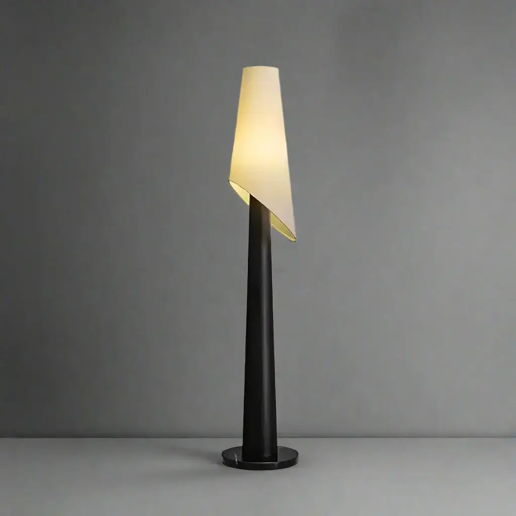 Tapered Wood Floor Lamp | Scandinavian Task Lighting - Lamps