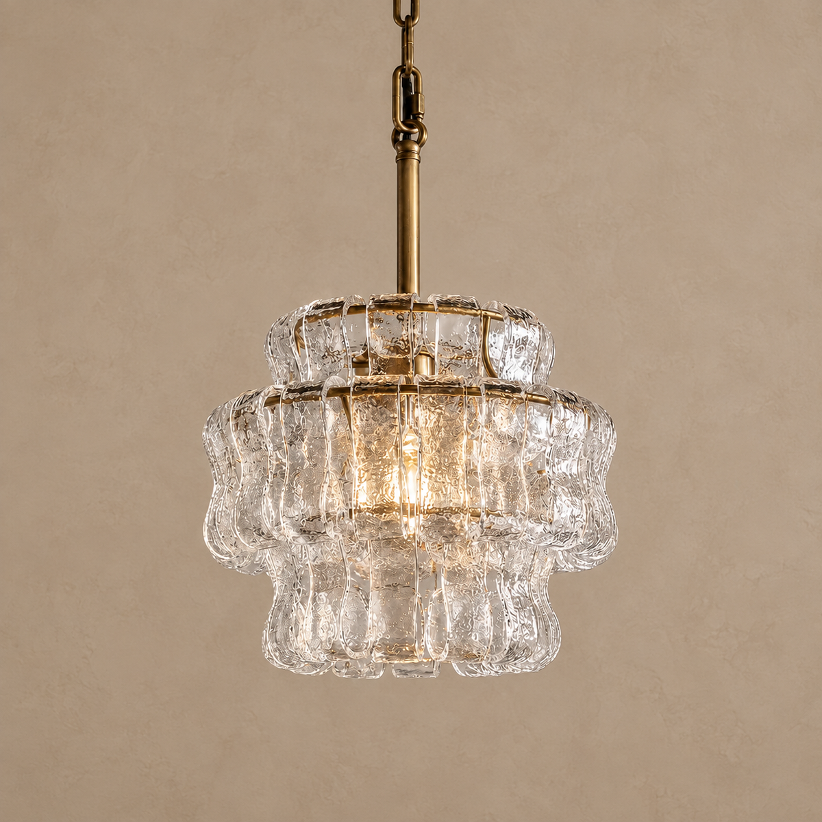 Amber Textured Glass Pendant Bronze | Small Footprint Warm Honeyed Glow Bedside or Entrance Casalola Lights Luxury