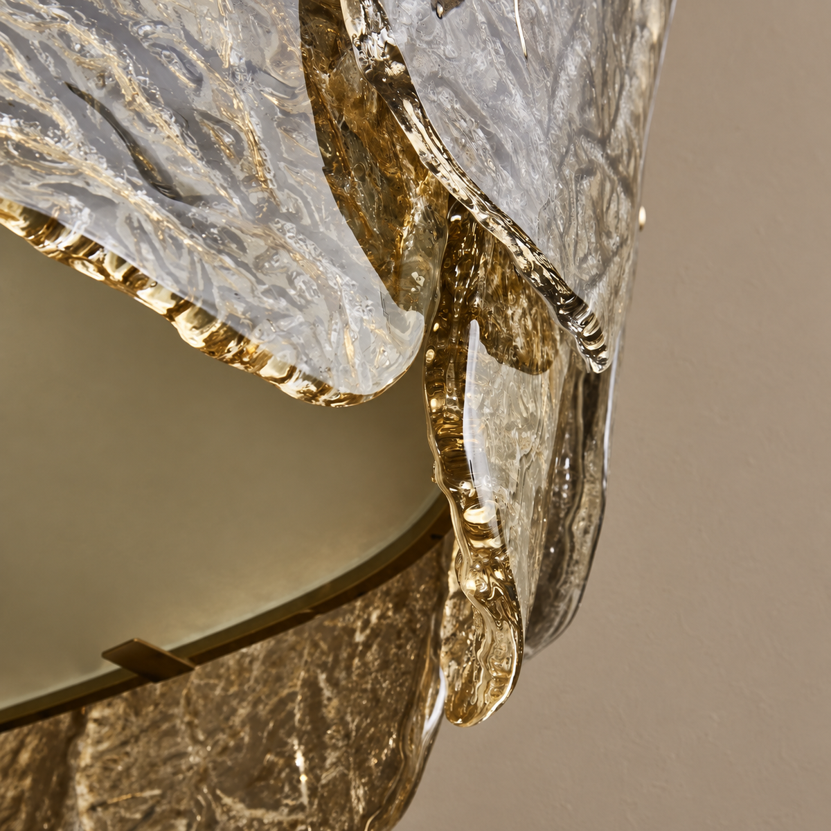 Smoky Glass Linear Chandelier Brass | Extra Long for a Kitchen Island Boardroom or Bar Counter Casalola Lights Luxury