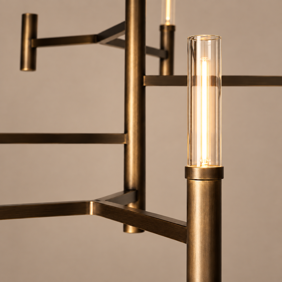 Copper Radial Chandelier Glass Diffusers | Spreads Wide Without Blocking the View Extra Large Casalola Lights Luxury