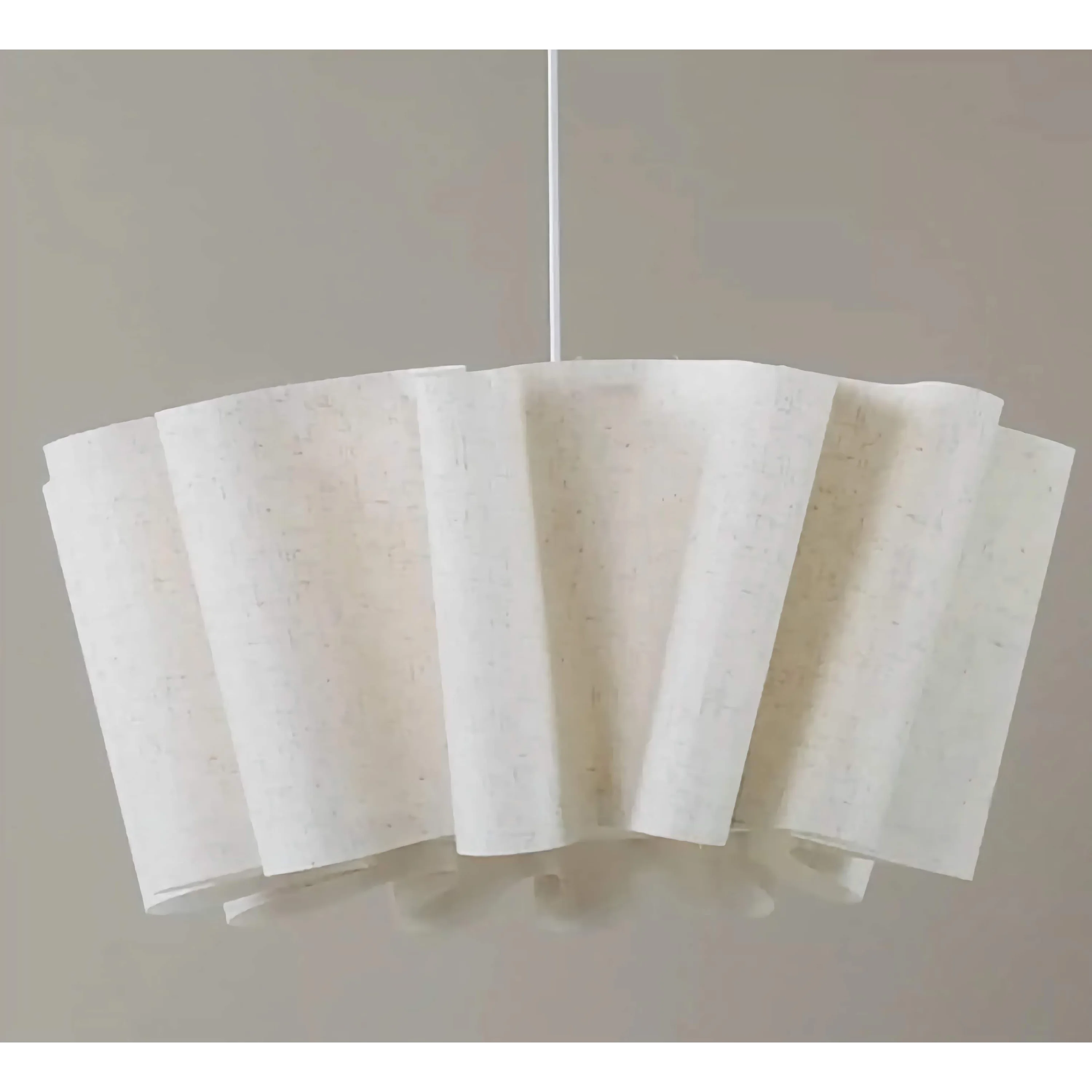 Knitted fabric pendant glowing warm