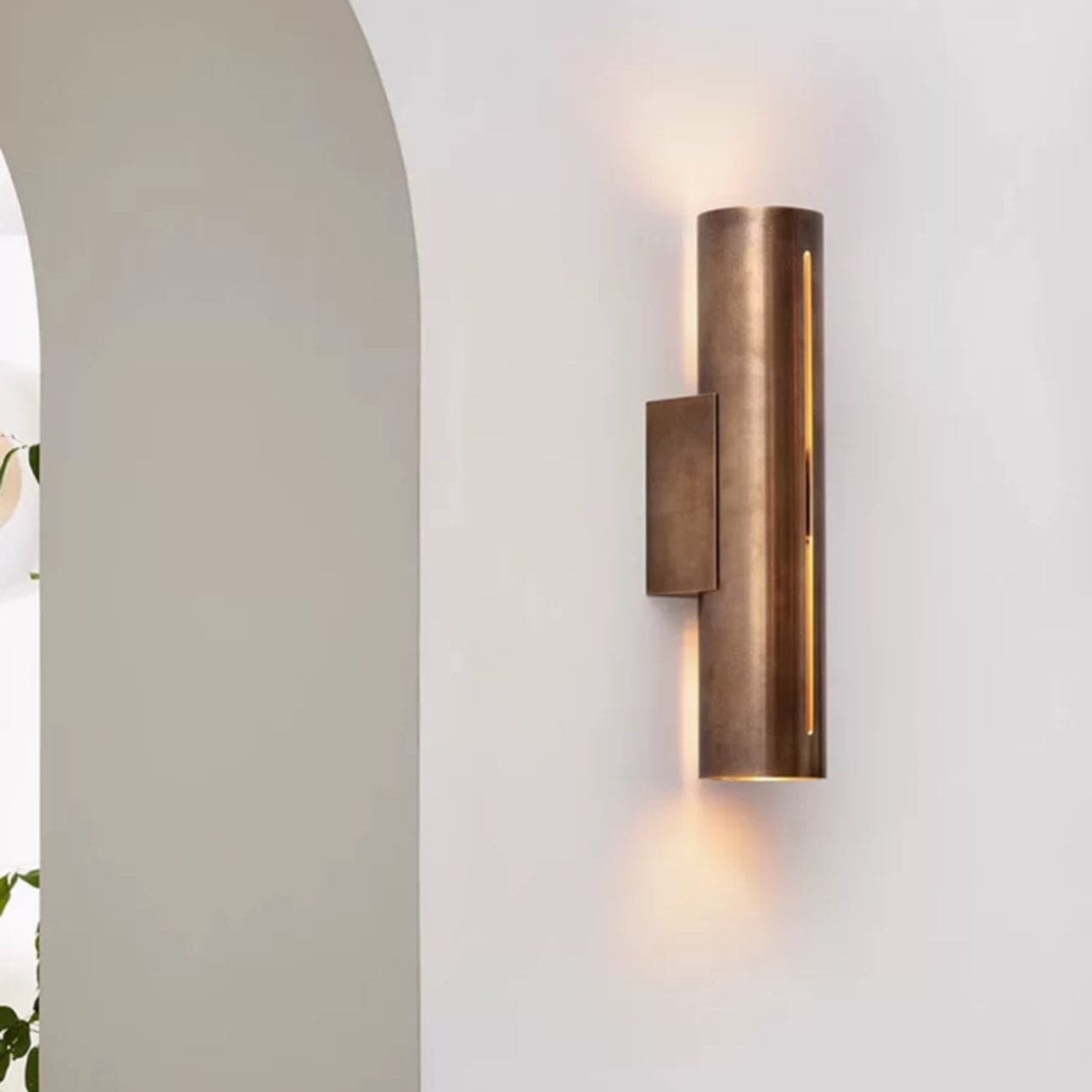 Antique Wall Lamps - Sconces for Living Room Bedroom Dining - Red Copper