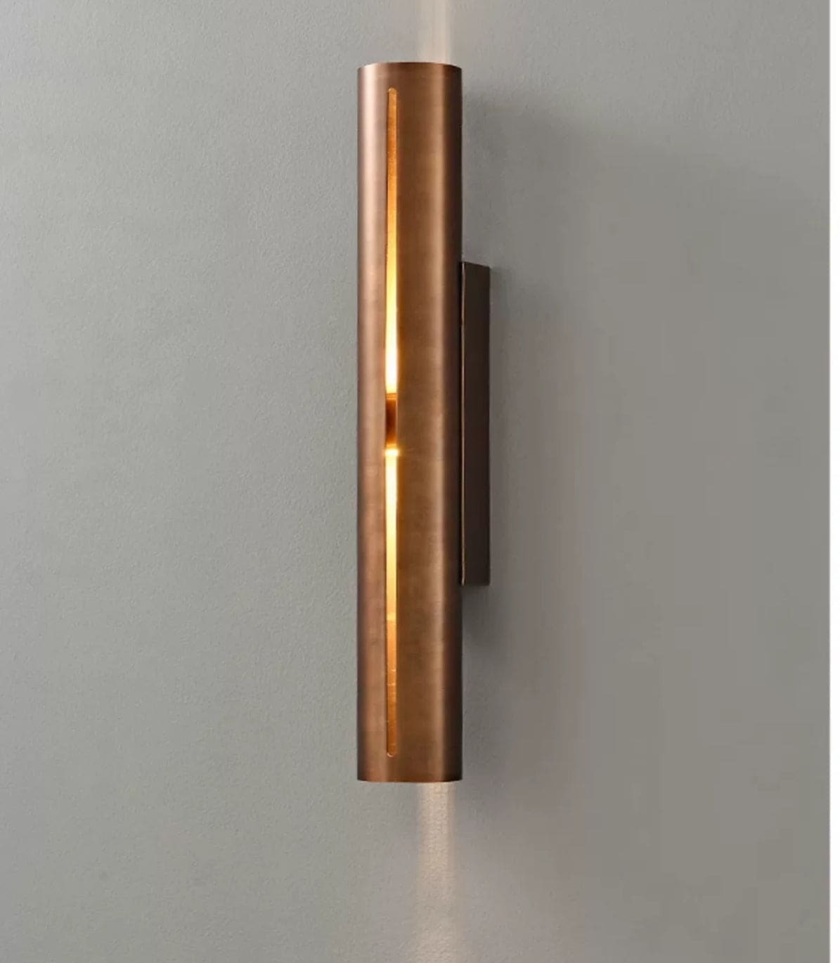 Antique Wall Lamps - Sconces for Living Room Bedroom Dining - Red Copper
