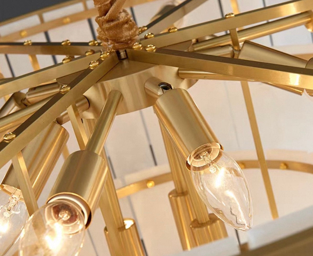Tiered Alabaster Chandelier for Dining Room | Solid Brass 2 to 5 Tiers 45 100 Cm (17.7 39.4″) Casalola Lights Luxury