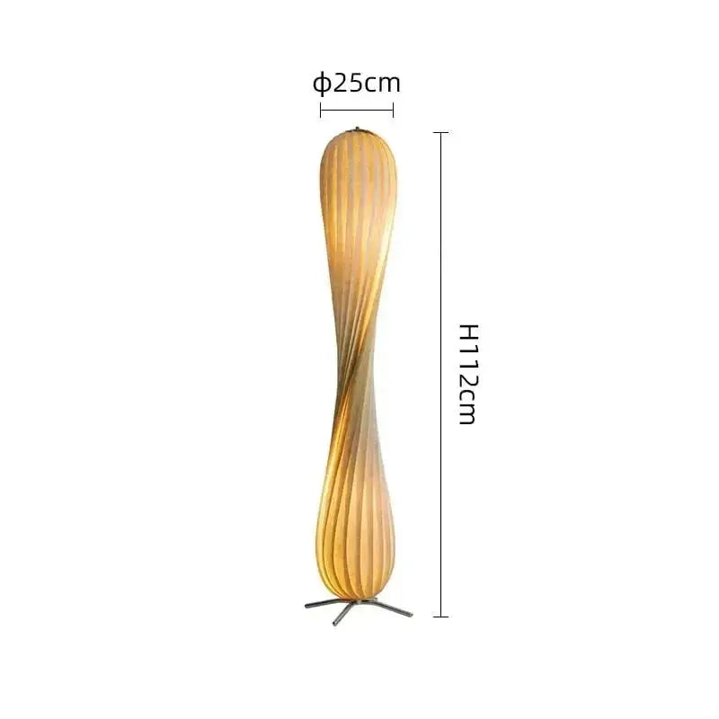 Tr7 Designer Floor Lamp for Living Room Wood Birch Modern Minimalism Decor - Lamps