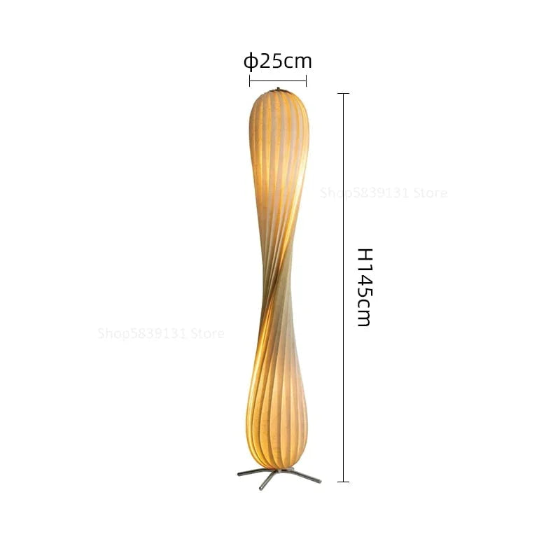 Tr7 Designer Floor Lamp for Living Room Wood Birch Modern Minimalism Decor