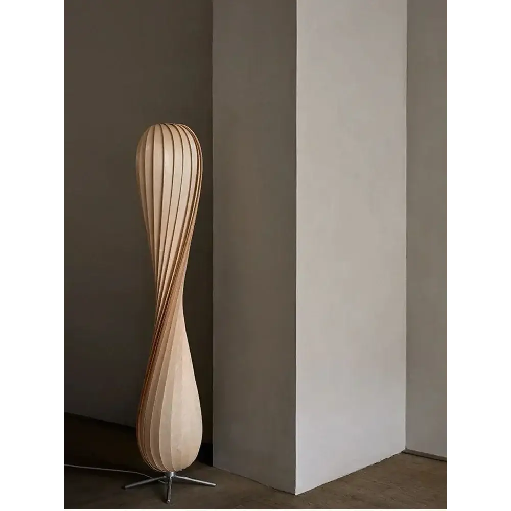 Tr7 Designer Floor Lamp for Living Room Wood Birch Modern Minimalism Decor - Lamps