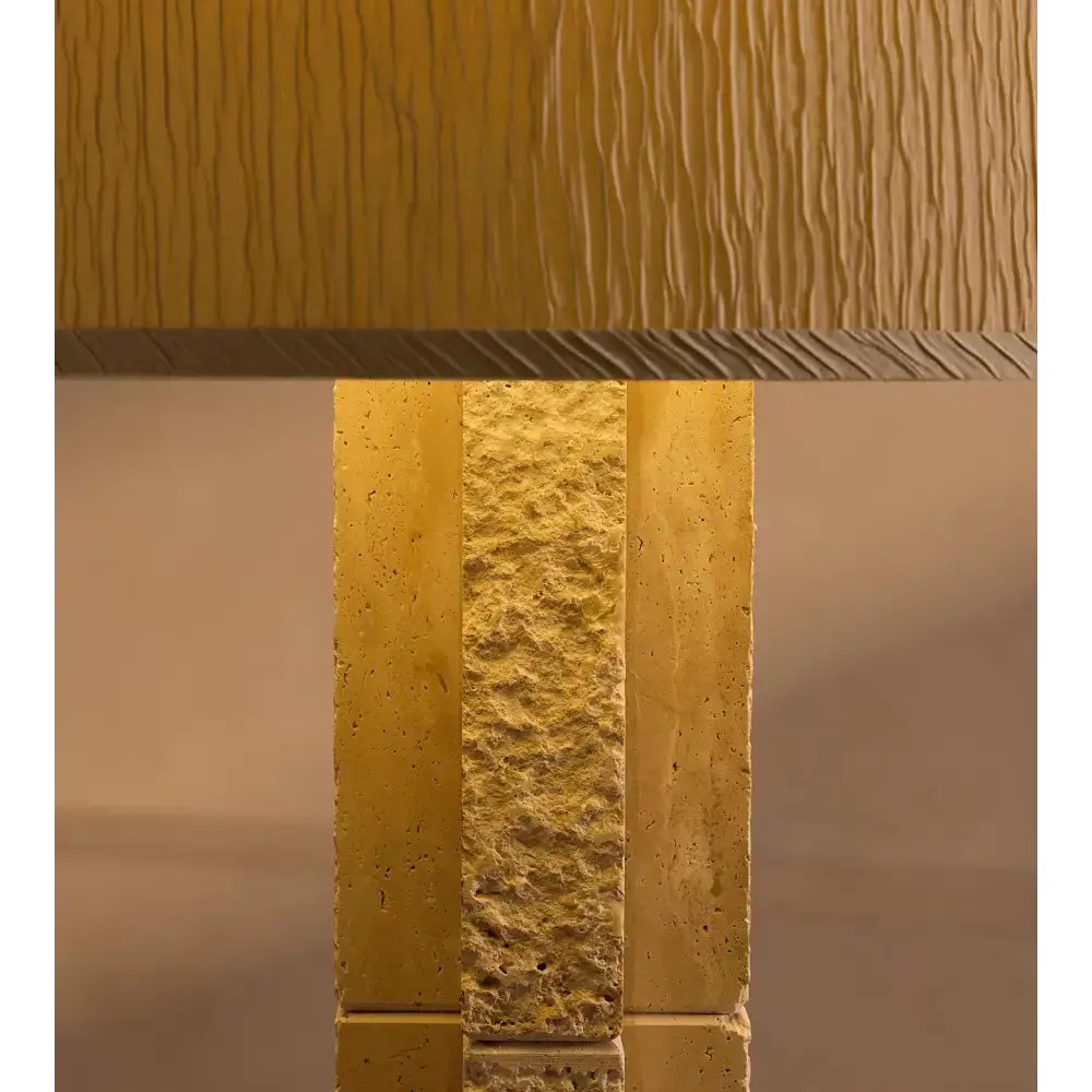 Alabaster Column Floor Lamp | Wabi-sabi Dimmable Accent Light - Lamps