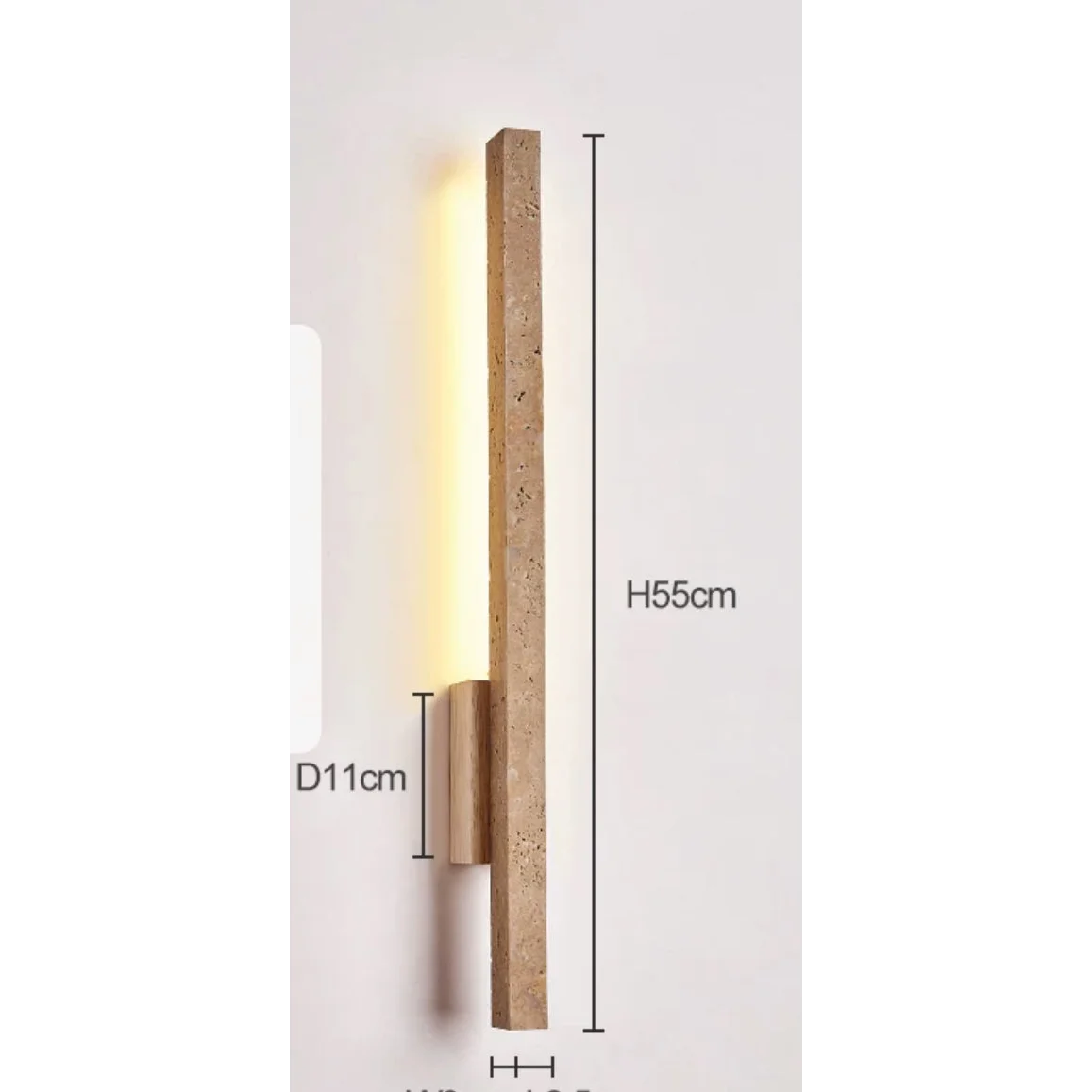 Travertine Wall Sconces for Bathroom Living Room with Warm Led Light Modern Minimalism Home Decor Casalolalights Luxury