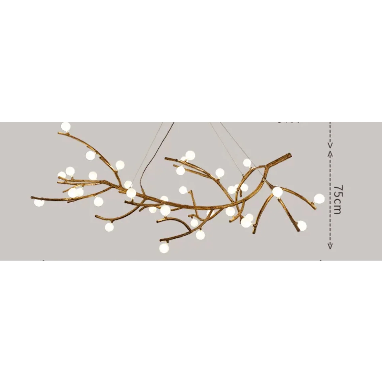 Tree Branch Ceiling Light Fixtures | Chandelier for Rustic Biophilic Design