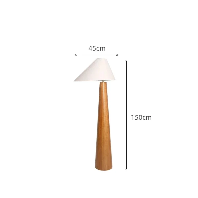 Turned Solid Wood Floor Lamp Fabric Shade | 150cm Tall E26/e27 Dimmable Option Reading Chair Casalola Lights Luxury