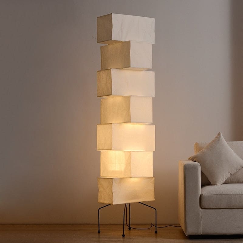 Isamu Noguchi Akari Light Sculpture Model Uf4-l10 Handcrafted | Floor Lamp for Living Room - Lamps
