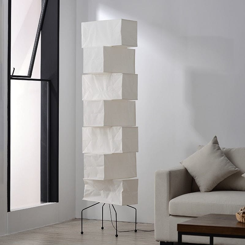 Isamu Noguchi Akari Light Sculpture Model Uf4-l10 Handcrafted | Floor Lamp for Living Room - Lamps