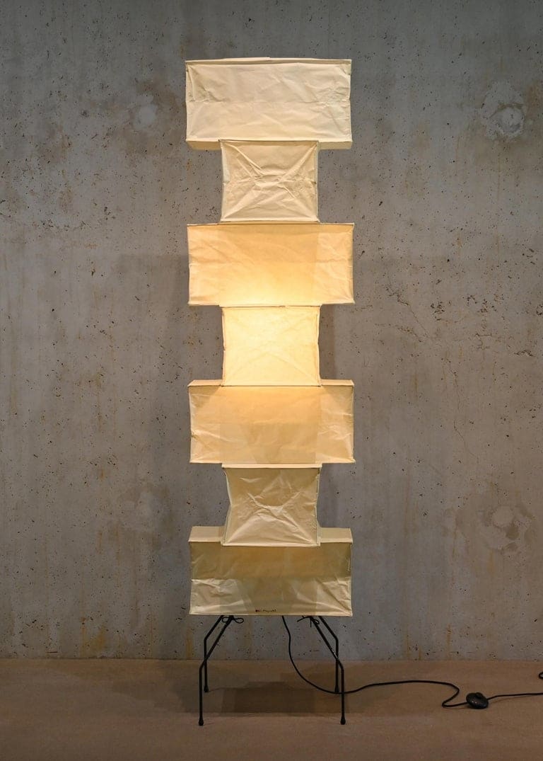 Isamu Noguchi Akari Light Sculpture Model Uf4-l10 Handcrafted | Floor Lamp for Living Room - Lamps