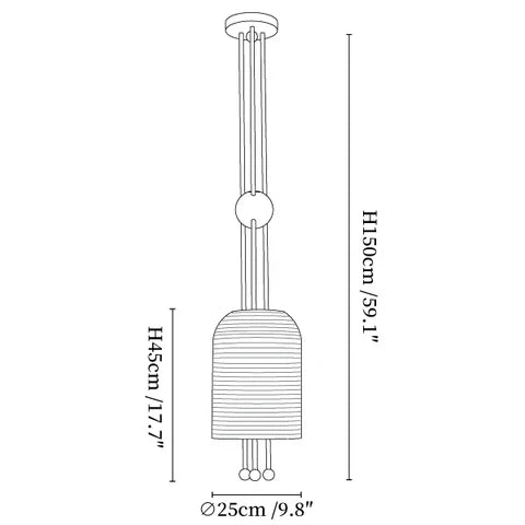 Solid Copper Pendant | Hand-cast Biscuit Porcelain | 25cm Fluted Lantern | Gallery Grade Island Light | Casalola Lights