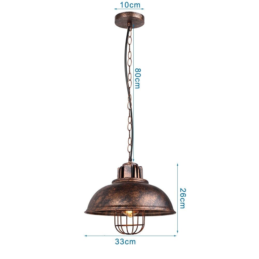 Vintage Pendant Lamps | Bronze Industrial Metal Single Lights | Casalola - Lamps