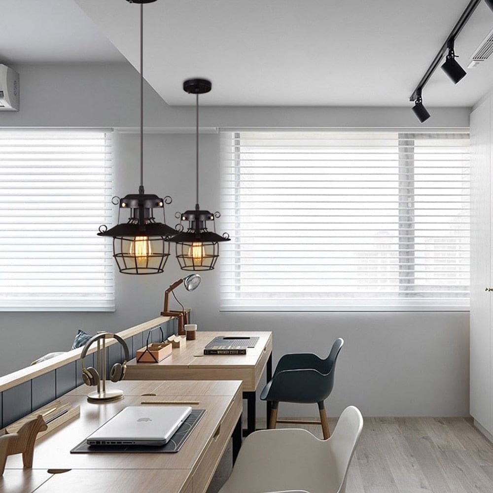 Vintage Industrial Metal Single Pendant Lights Bar Restaurant Kitchen Island Dining Room - Lamps