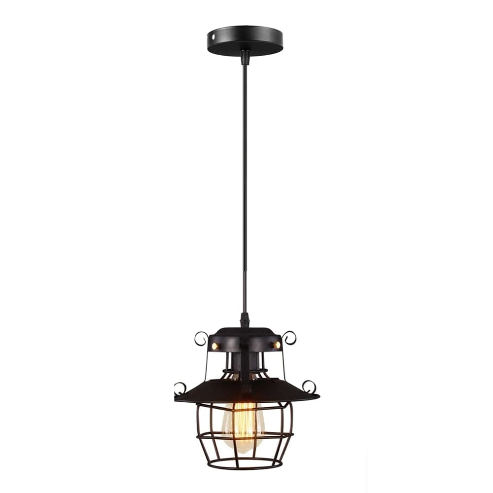 Vintage Industrial Metal Single Pendant Lights Bar Restaurant Kitchen Island Dining Room - Lamps