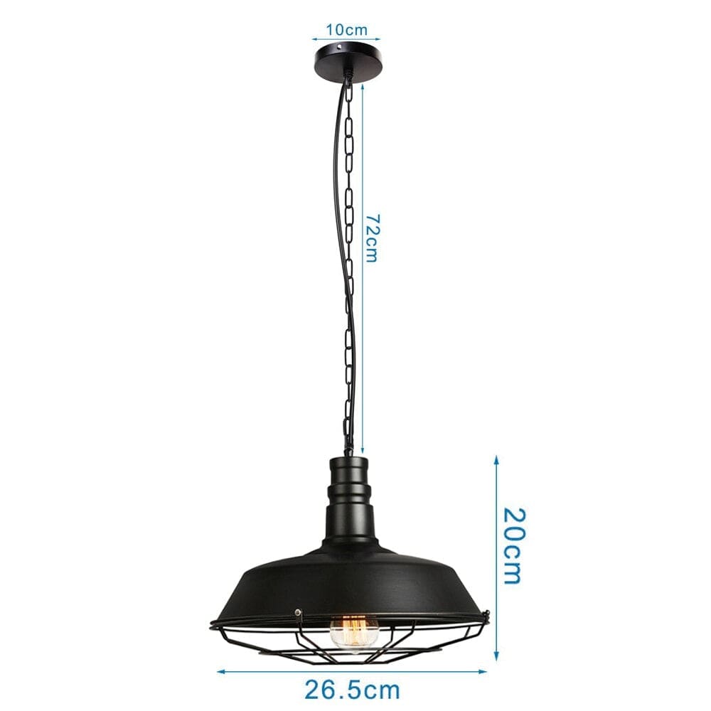 Vintage Industrial Metal Single Pendant Lights Bar Dining Room Kitchen Restaurant - Lamps
