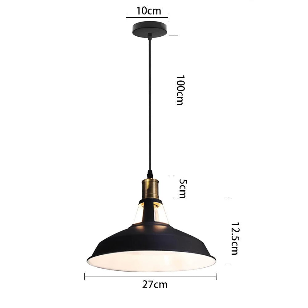 Vintage Industrial Metal Single Pendant Lights Bar Restaurant Dining Room