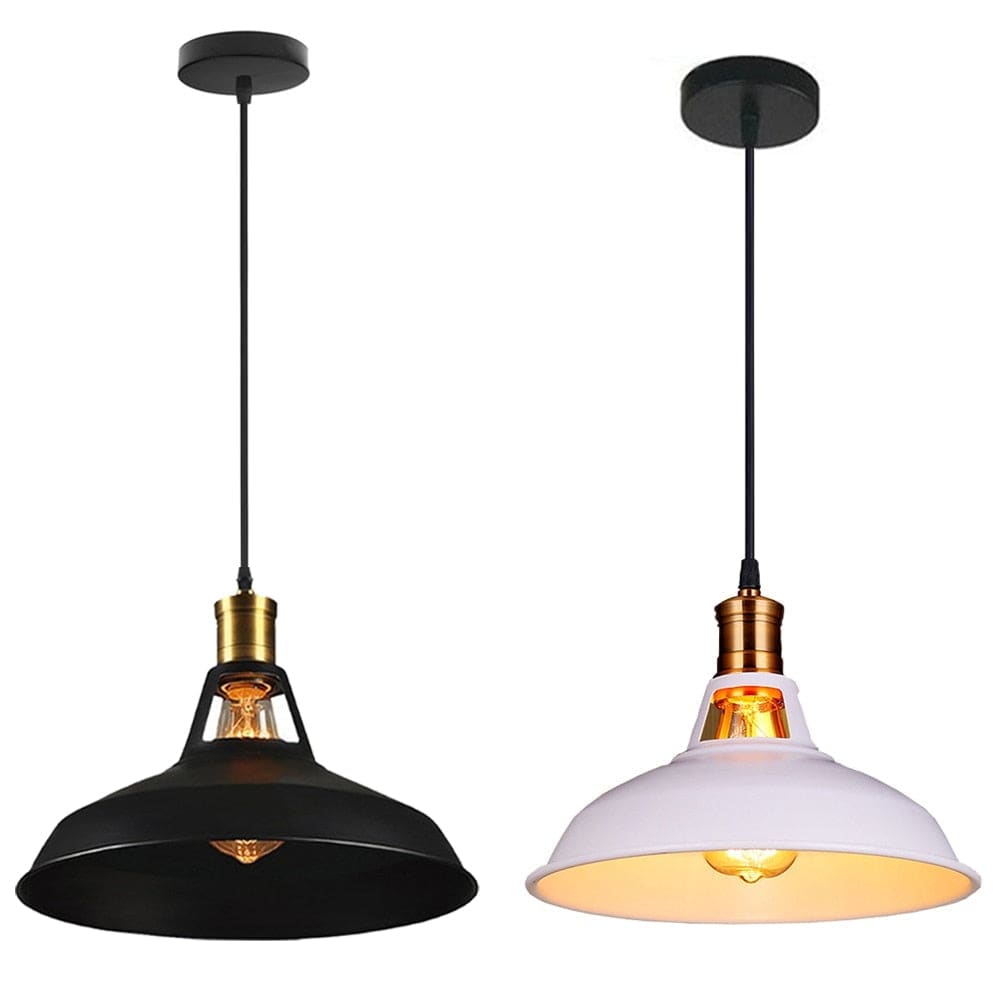 Vintage Industrial Metal Single Pendant Lights Bar Restaurant Dining Room - Lamps