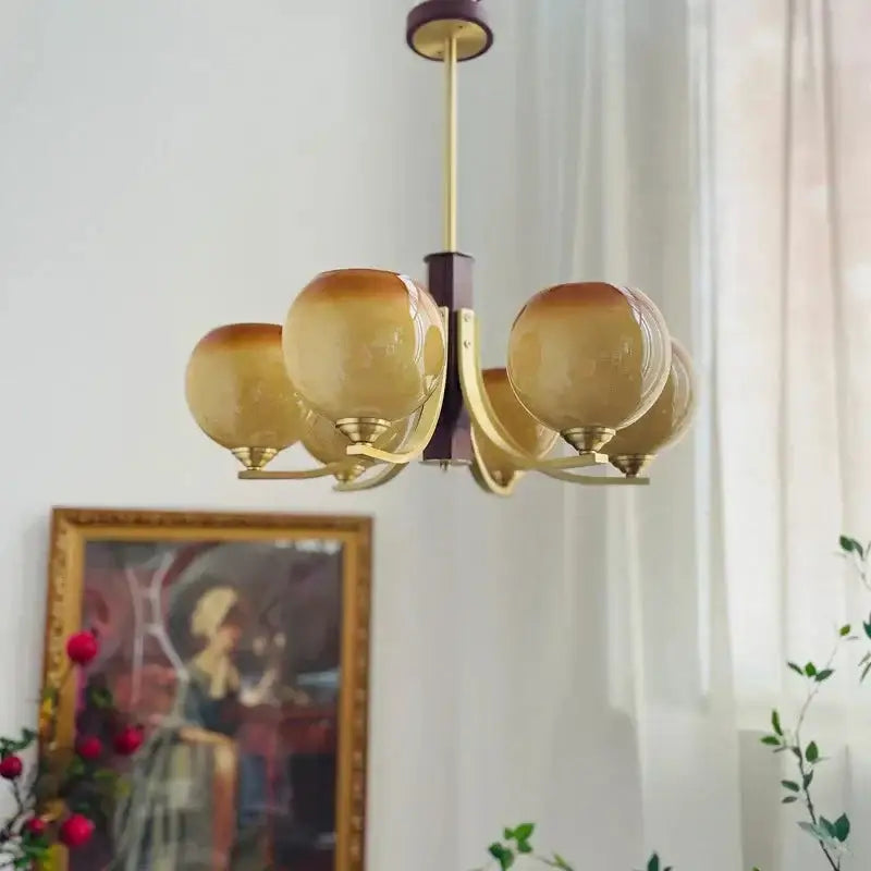 Vintage Orbital Chandelier for Living Room Dining - Semi-flush Mounts