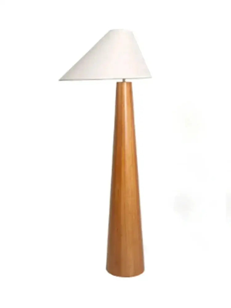 Vintage Solid Wood Floor Lamp for Living Room Bedroom Japandi Lamps