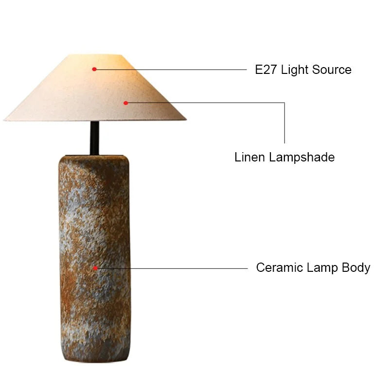 Japandi Floor Lamp | Luxurious Ceramic Standing Light for Living Rooms & Bedrooms