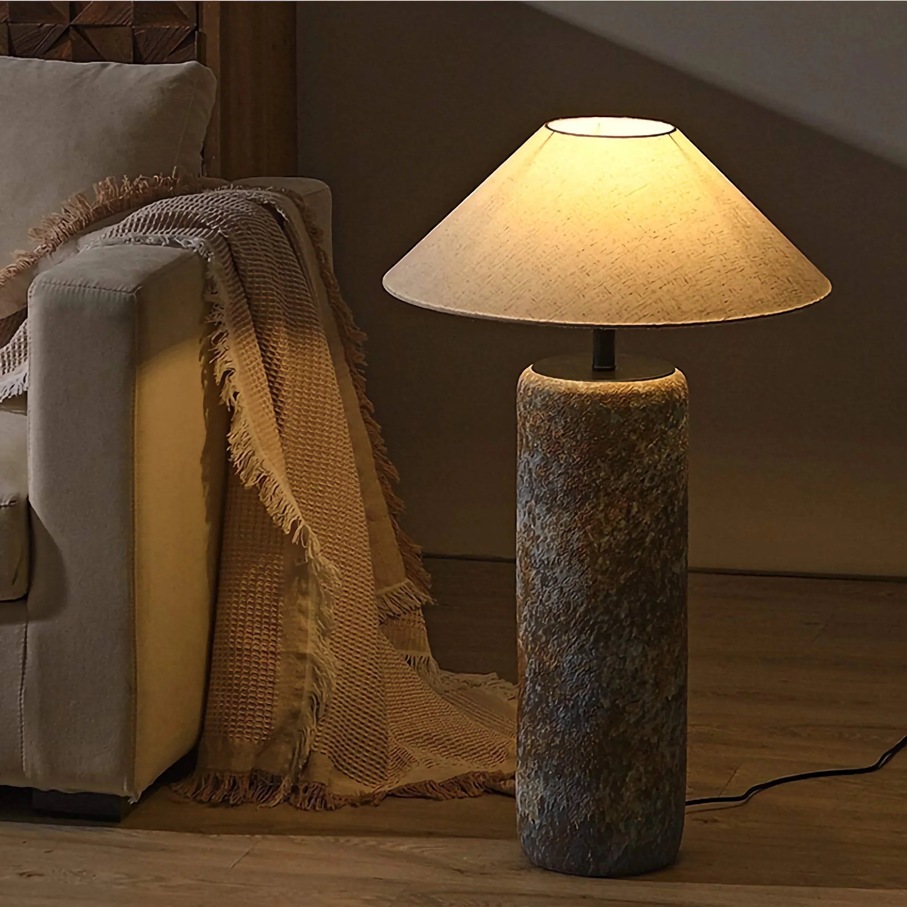Japandi Floor Lamp | Luxurious Ceramic Standing Light for Living Rooms & Bedrooms