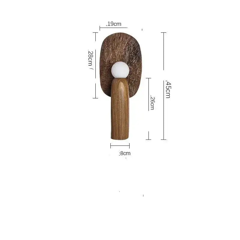 Modern Sculptural Wooden Table Lamps – Minimalist Accent Lighting Art Deco Design for Living Rooms & Bedrooms
