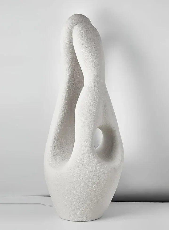 Resin Wabi Sabi Floor Lamp | 130cm Tall Soft Diffused Glow E26/e27 Dimmable Option Organic Modern Casalola Lights