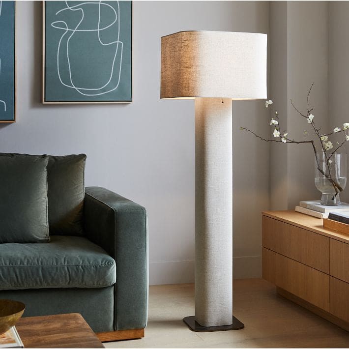 Modern Minimalism Fabric Floor Lamp for Luxury Living Room - Lamps