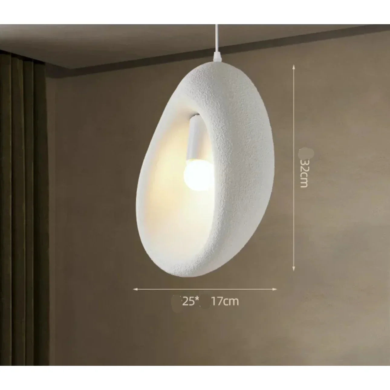 Wabi Sabi Ceiling Light Fixtures | Minimalist Resin Lighting for Warm Elegant Interiors