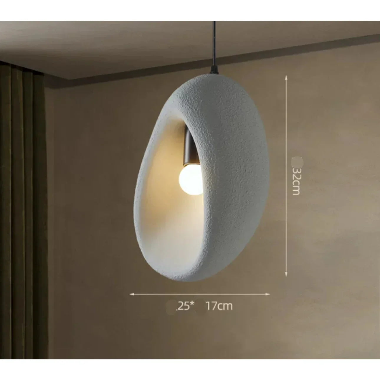Wabi Sabi Ceiling Light Fixtures | Minimalist Resin Lighting for Warm Elegant Interiors