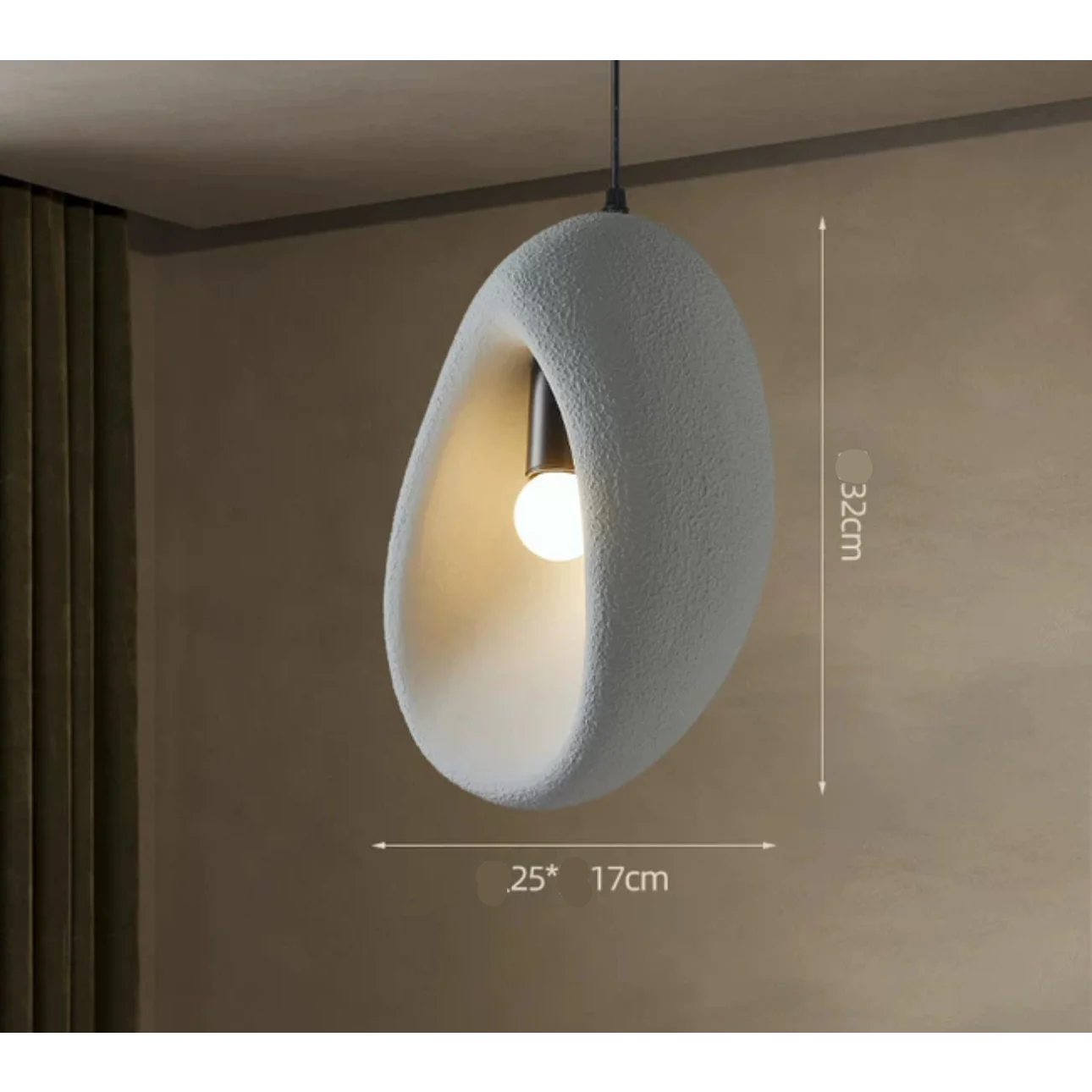 Wabi Sabi Ceiling Light Fixtures | Minimalist Resin Lighting for Warm Elegant Interiors