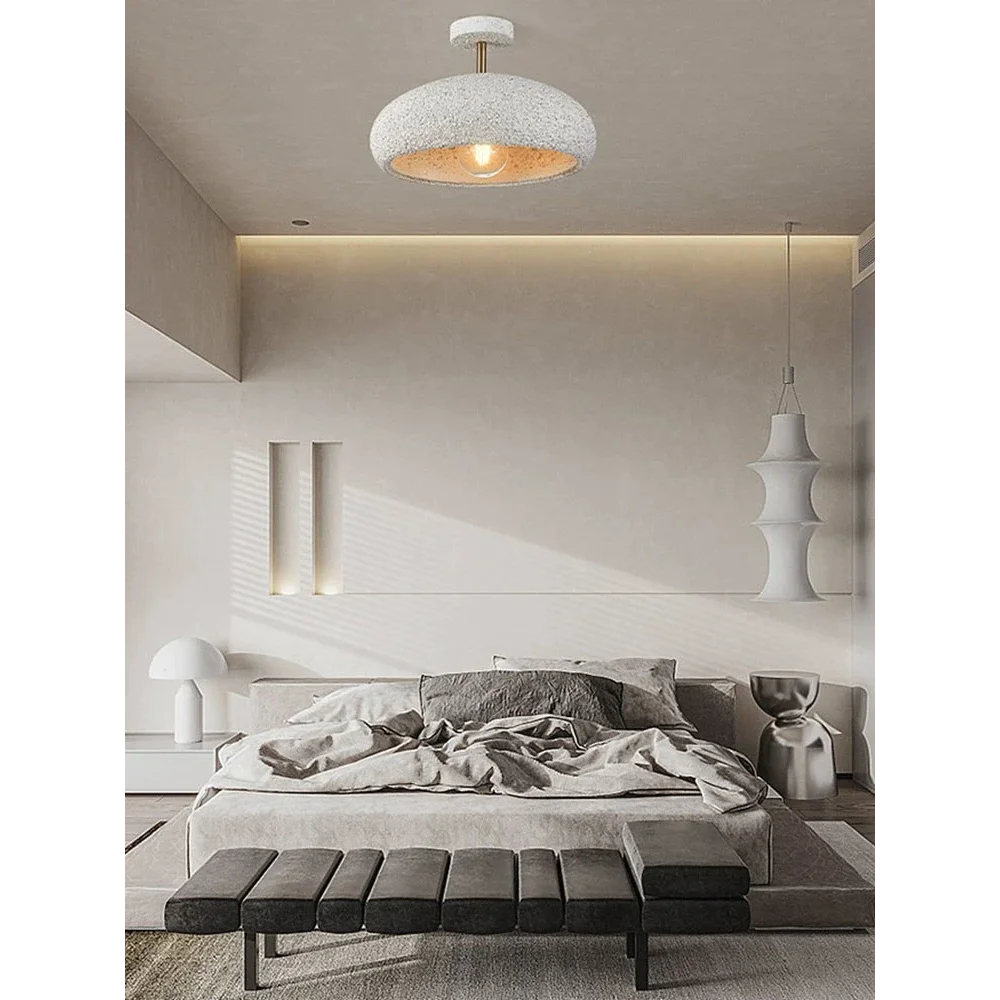Wabi-sabi Modern Ceiling Light for Dining Room Living Semi-flush Mount
