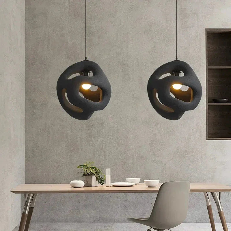 Wabi-sabi Modern Pendant Lamps for Living Room Bedroom Dining - Lamps