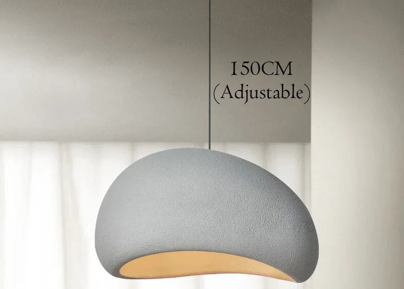 Wabi-sabi Pendant Light 20-80cm | Organic Cast-resin Sculptural Lamp Japandi Minimalist Dining & Foyer Casalolalights