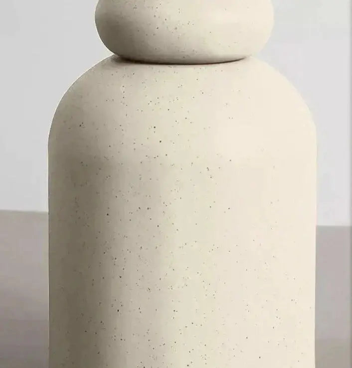 Stacked Sculptural Resin Floor Lamp | Dimmable Modern Accent Light - Lamps