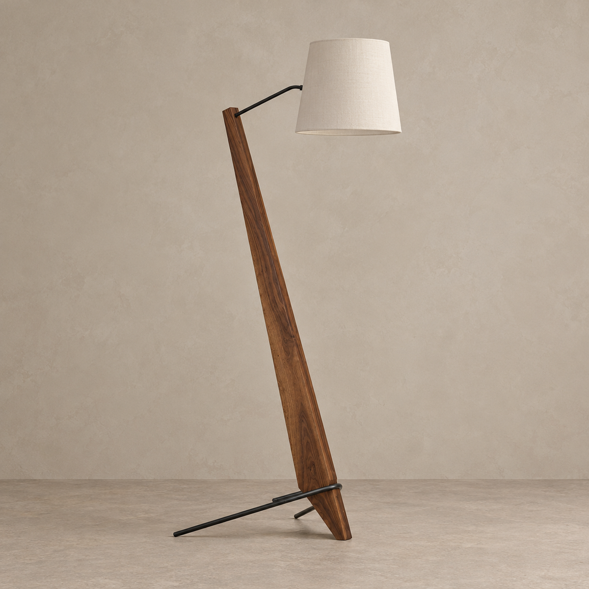 Walnut Floor Lamp