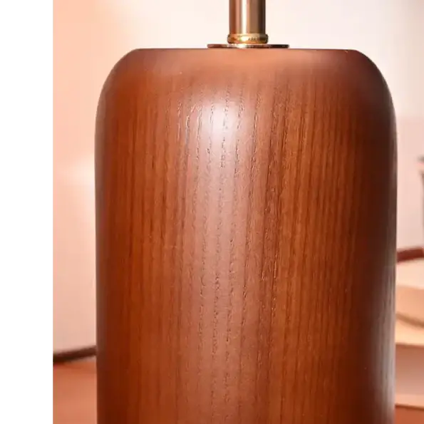 Walnut Dome Table Lamp | High Cri Dimmable Designer Light - Lamps