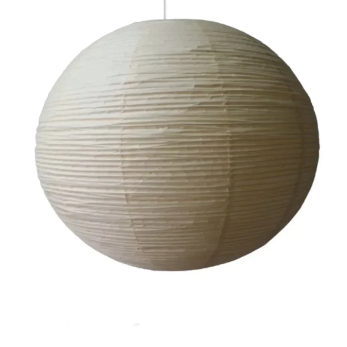 Round Washi Paper Lantern Pendant | Extra Long Cable for a Stairwell Even Glow Seven Sizes Japandi Casalola Lights