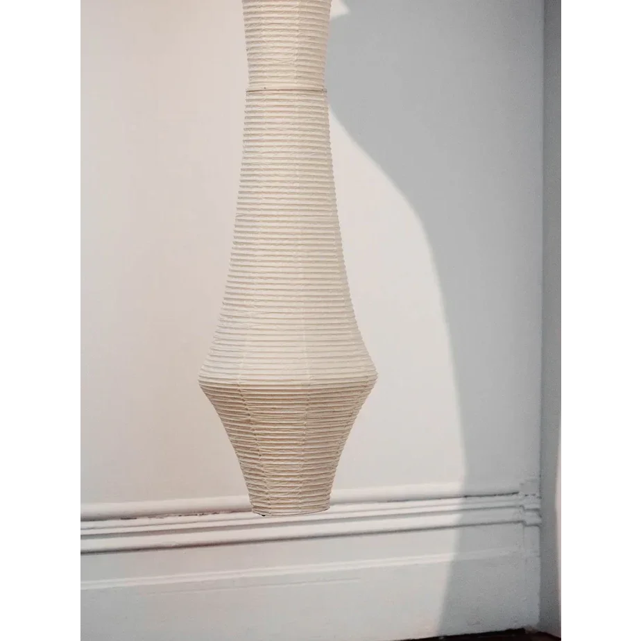 Extra Tall Washi Paper Pendant | Two Heights for a Stairwell or Double Height Room Touch Switch Casalola Lights Luxury