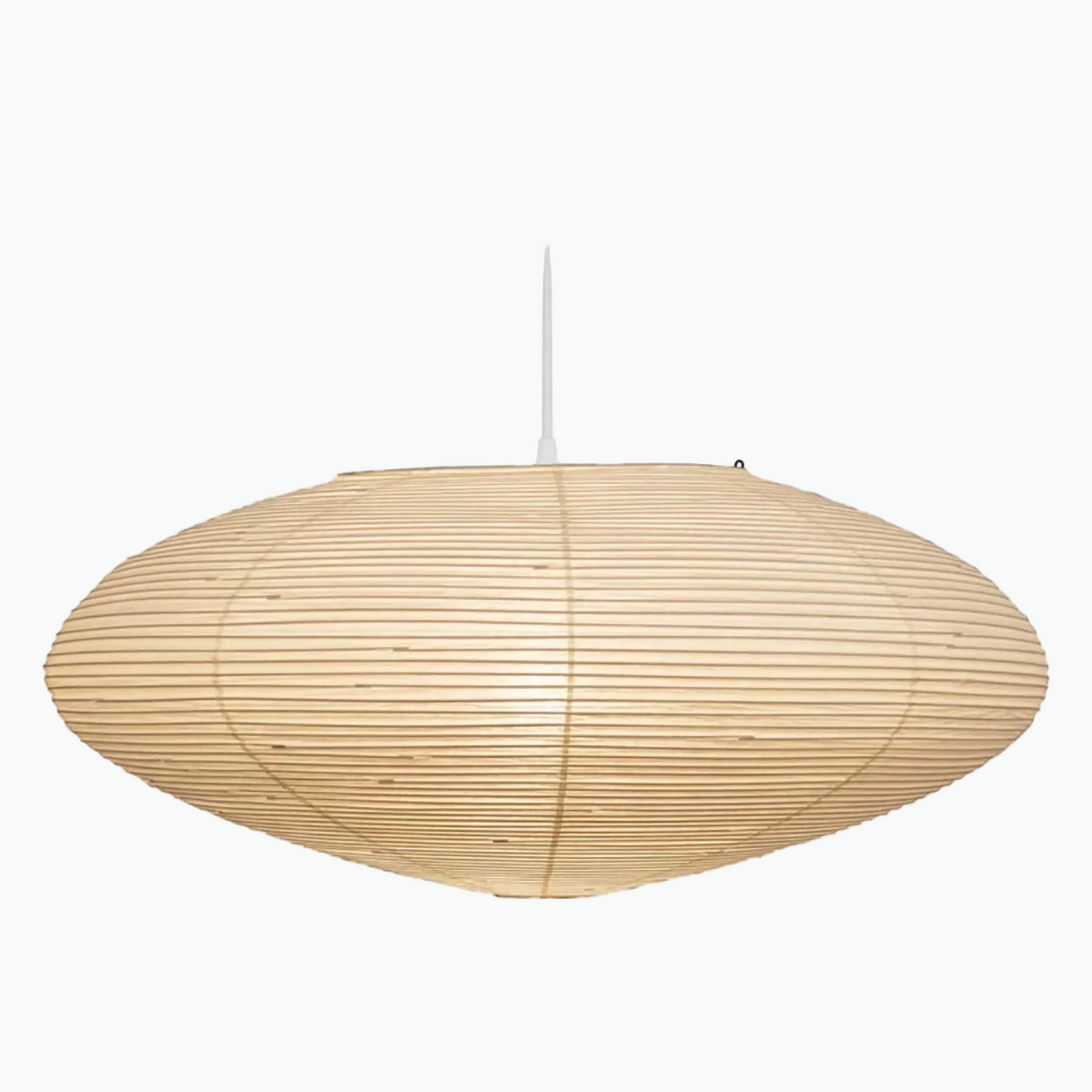 Washi Paper Lantern Pendant Bamboo | Custom Cord Length for High Ceiling Dining Table Dimmable Option Casalola Lights