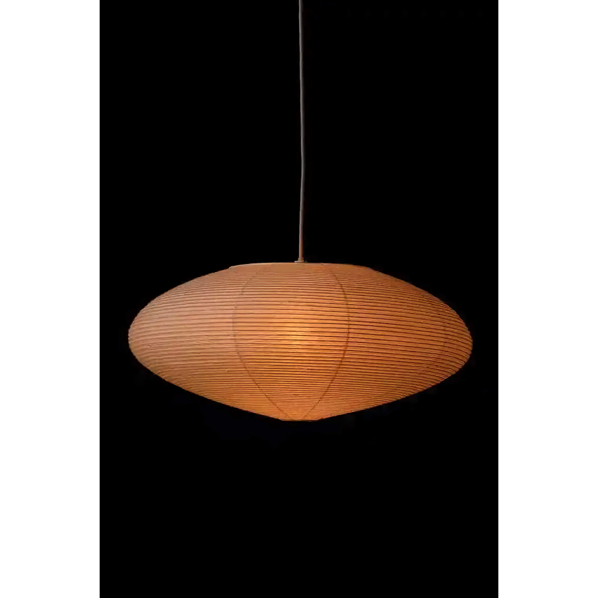 Washi Paper Lantern Pendant Bamboo | Custom Cord Length for High Ceiling Dining Table Dimmable Option Casalola Lights