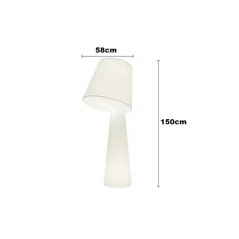 Decorative Floor Lamps for Living Room Bedroom Hotel Restaurants - White Fabric