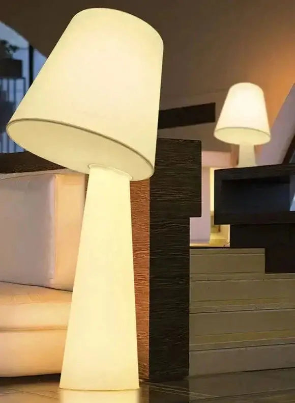 Decorative Floor Lamps for Living Room Bedroom Hotel Restaurants - White Fabric