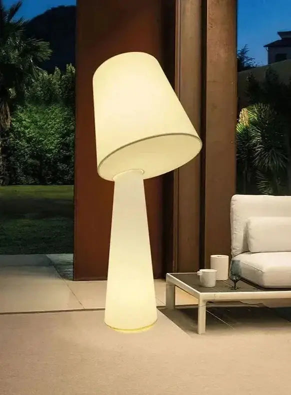 Decorative Floor Lamps for Living Room Bedroom Hotel Restaurants - White Fabric