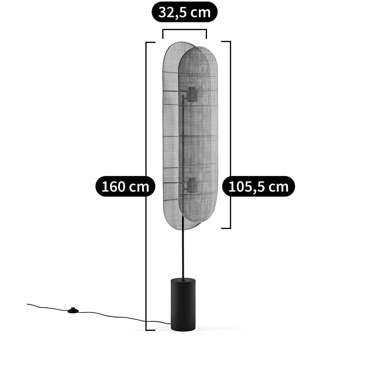Shop for Floor Lamps - Rattan Metal Finish - Japandi