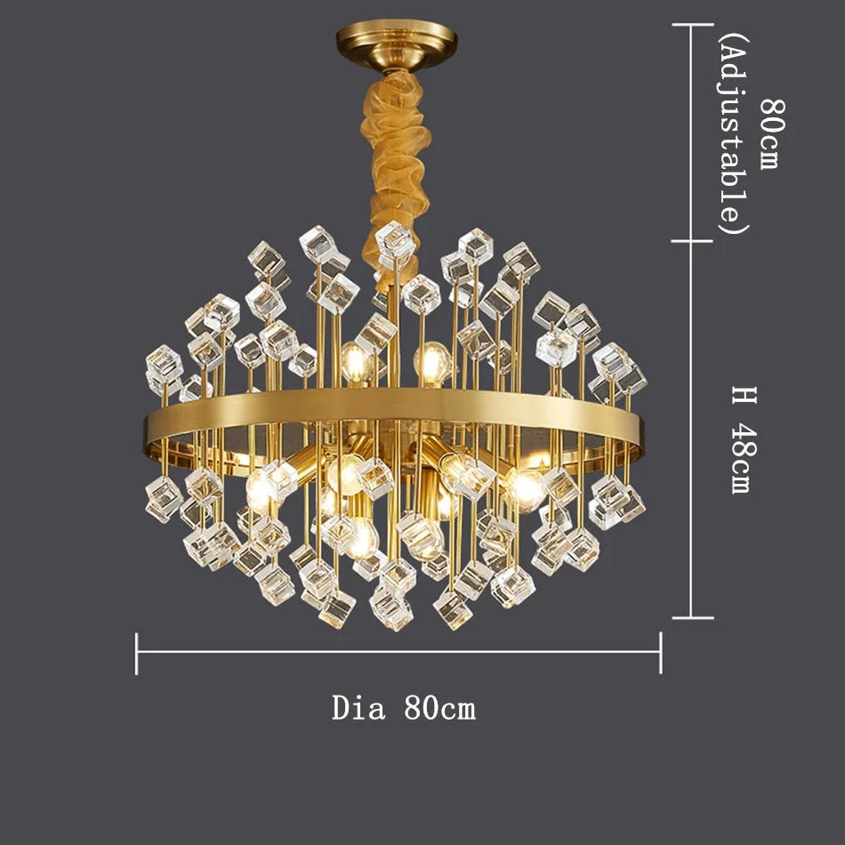 Luxury Chandelier | Colorful Crystal for Living Room Dining Hotel